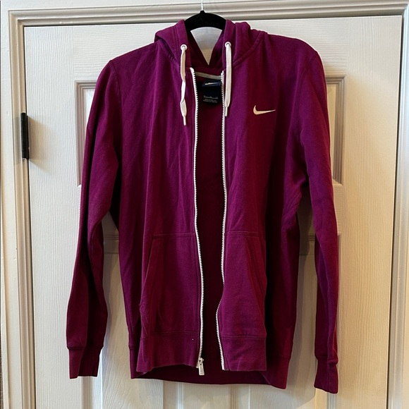 Nike Maroon Full-Zip Hoodie - Picture 4 of 5